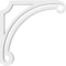 Ekena Millwork Arch Architectural Grade PVC Bracket, 5/8"W X 8"D X 8"H BKTP01X08X08AH - alternate 3